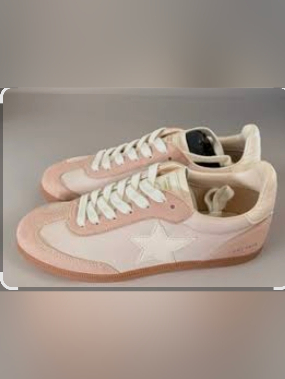 Women's Blush & White Fashion Sneakers - Picture 2 of 3